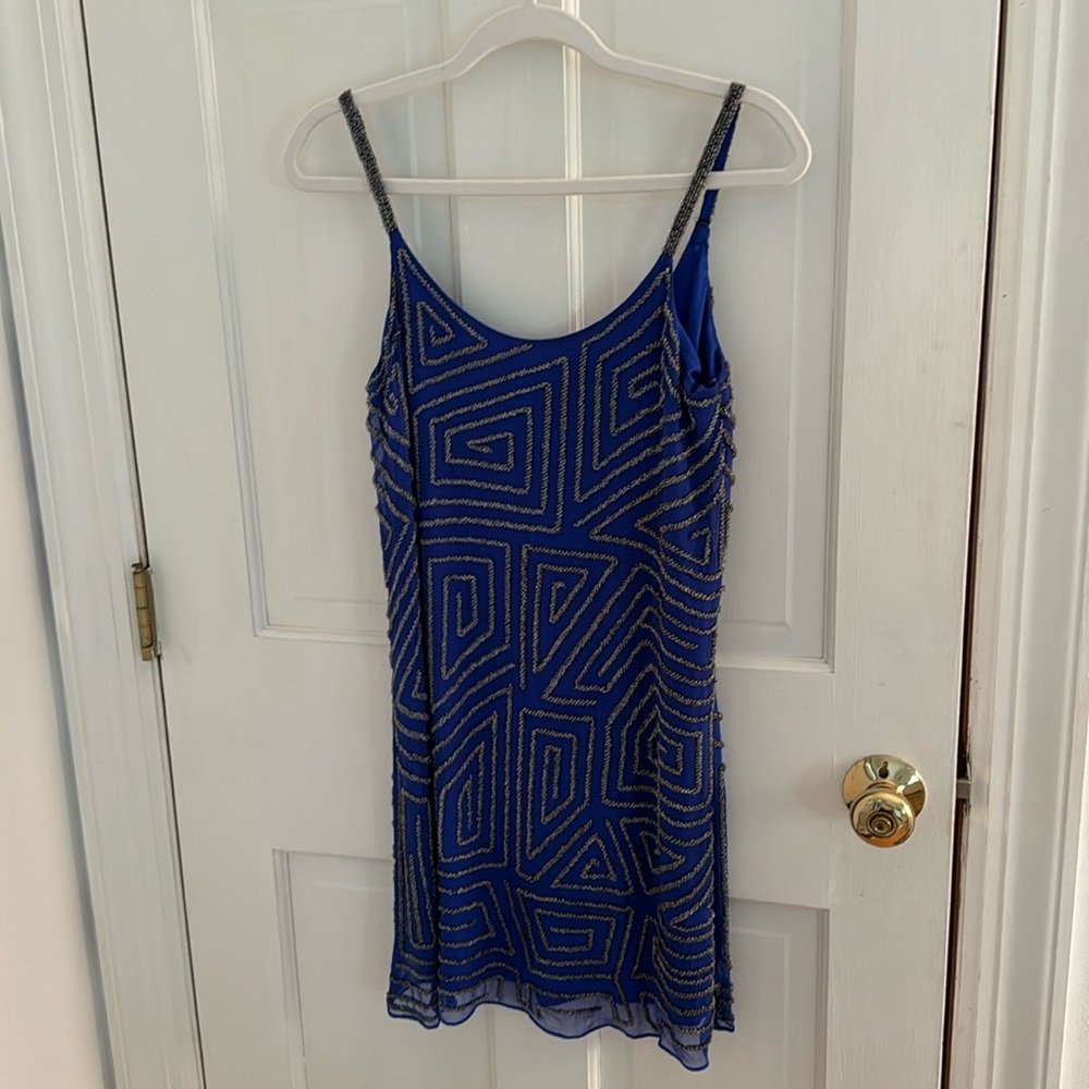 Parker mini dress beaded detailing